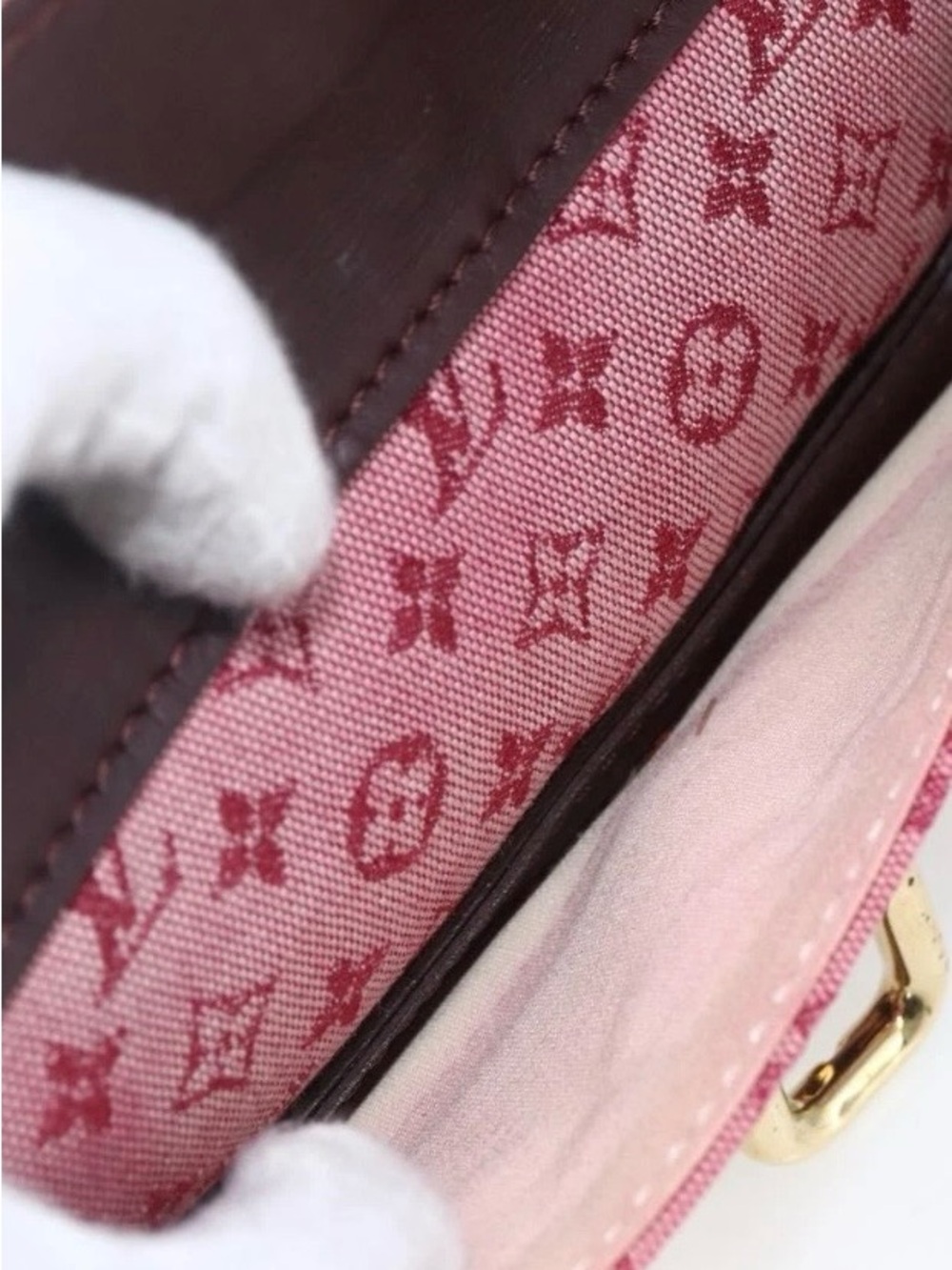 Louis Vuitton Juliette Pink/Burgundy Monogram Crossbody - Picture 5 of 13